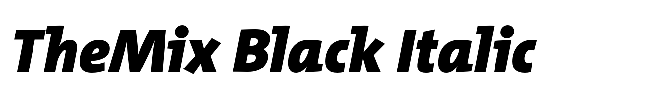 TheMix Black Italic